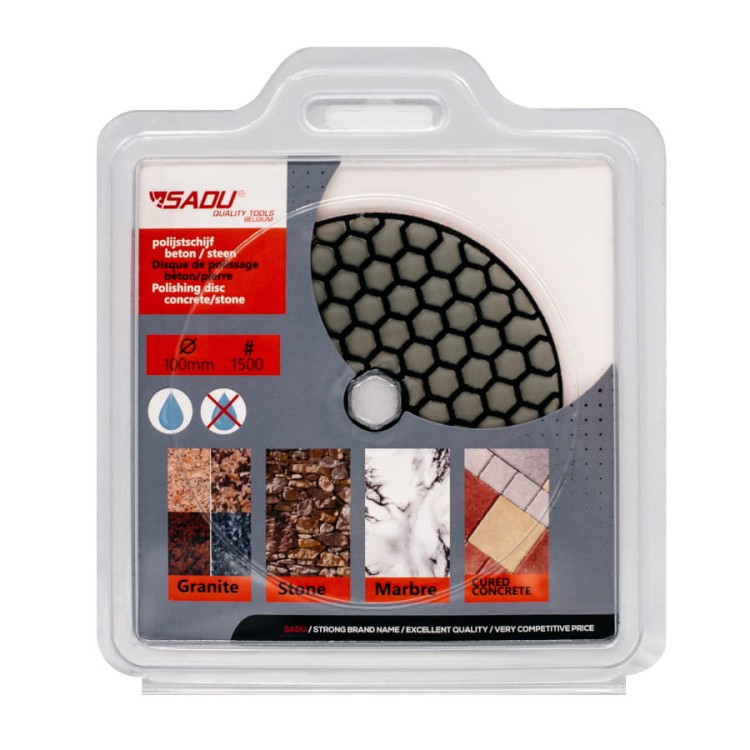 SADU 114206B Dysk polerski diamentowy , na rzep 100mm, GR.1500