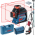 GLL 3-80 Laser krzyżowy BOSCH NIEBIESKI + Statyw W260 + Tyczka GT-320 + Uchwyt