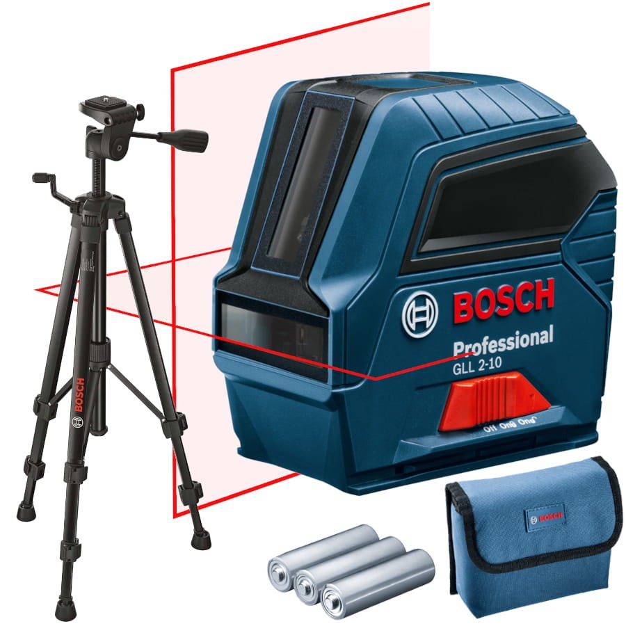 Bosch GLL 2-10 Laser krzyżowy + statyw Bosch BT-150