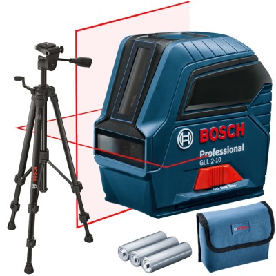Bosch GLL 2-10 Laser krzyżowy + statyw Bosch BT-150