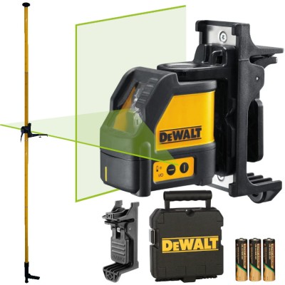 DEWALT DW088CG Laser krzyżowy zielony + tyczka GT360