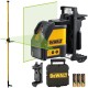 DEWALT DW088CG Laser krzyżowy zielony + tyczka GT360