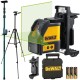 DEWALT DW088CG Laser krzyżowy zielony + statyw W335 + tyczka GT320