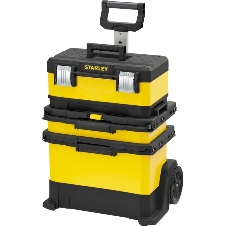 Stanley 1-95-621 Ruchomy warsztat na kółkach 3-częściowy metal-plastik żółty