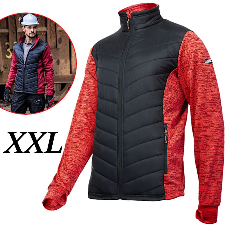 LAHTI PRO L40132 Bluza robocza ocieplana czerwono-czarna roz. 2XL