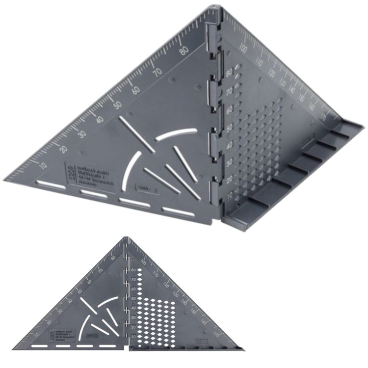 Wolfcraft 5209000 Kątownik japoński pomiarowo traserski 3D VARIO