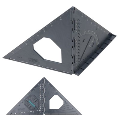 Wolfcraft 5219000 Kątownik japoński pomiarowo traserski 3D PRO VARIO