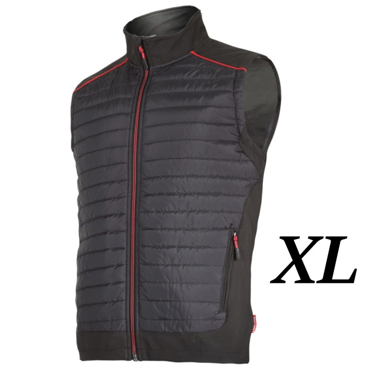 LAHTI PRO Bezrękawnik pikowany ocieplany czarny roz. XL