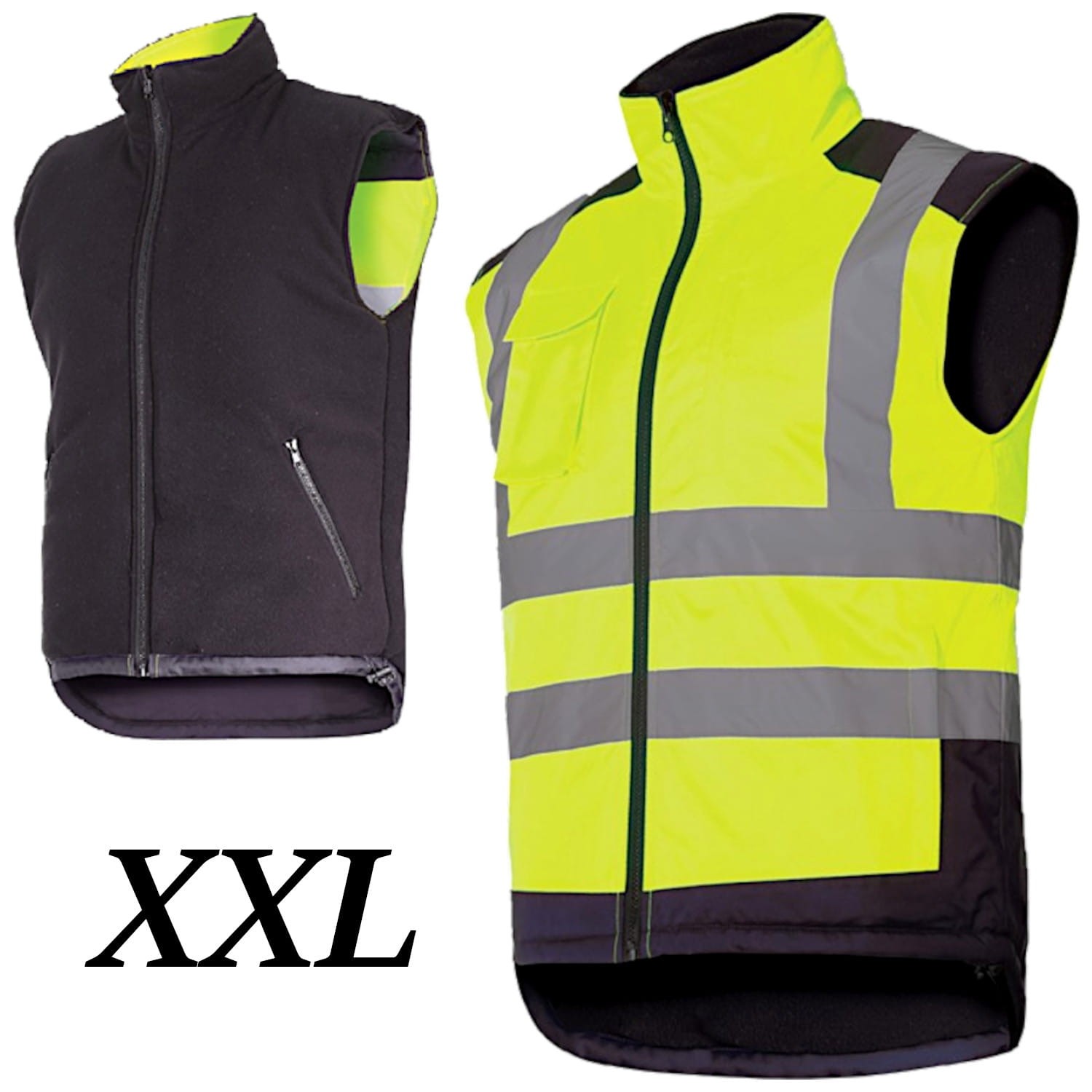 LAHTI PRO L4131305 Kamizelka ostrzegawcza ocieplana dwustronnie roz. 2XL