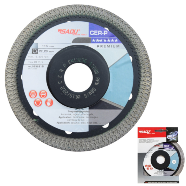 SADU 063261B Tarcza diamentowa CER-P 115mm 22,23x1,2x10mm PREMIUM