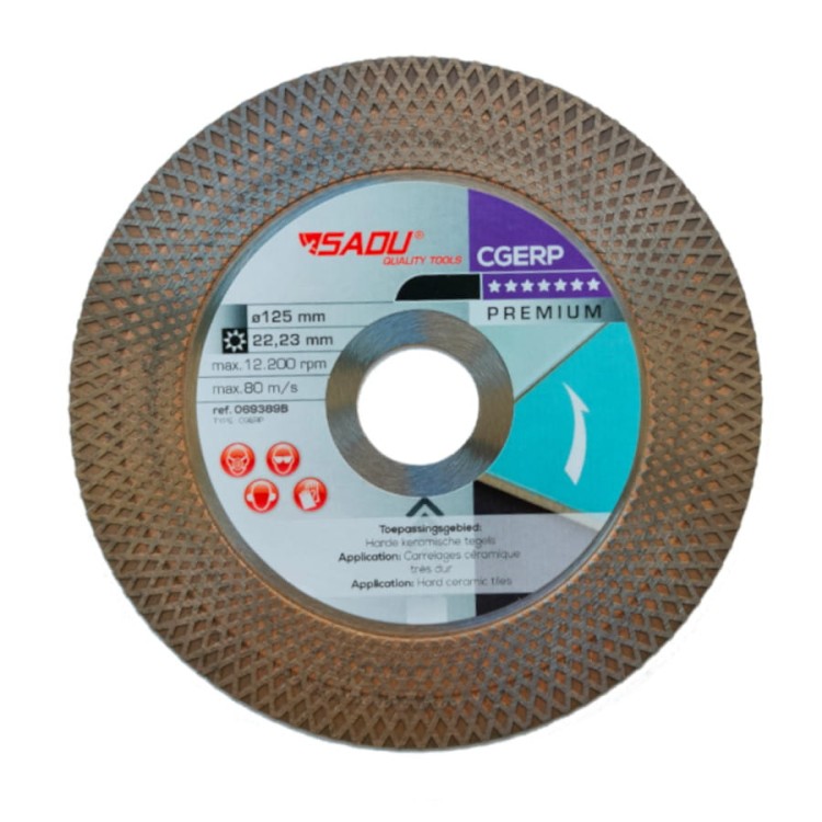 SADU 069389B Tarcza diamentowa CGERP 125mm 22,23X12mm PREMIUM