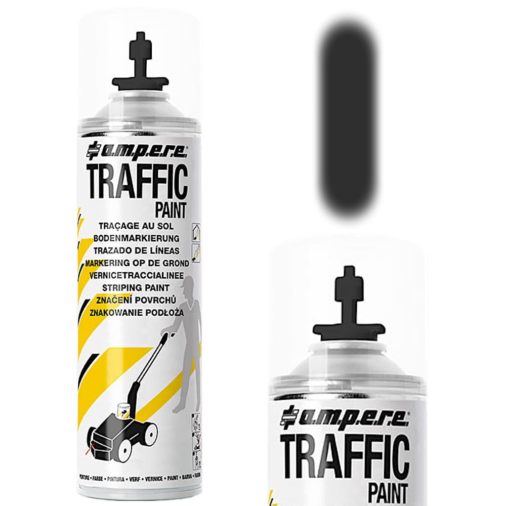 AMPERE TRAFFIC PAINT Farba do malowania linii czarna 500ml
