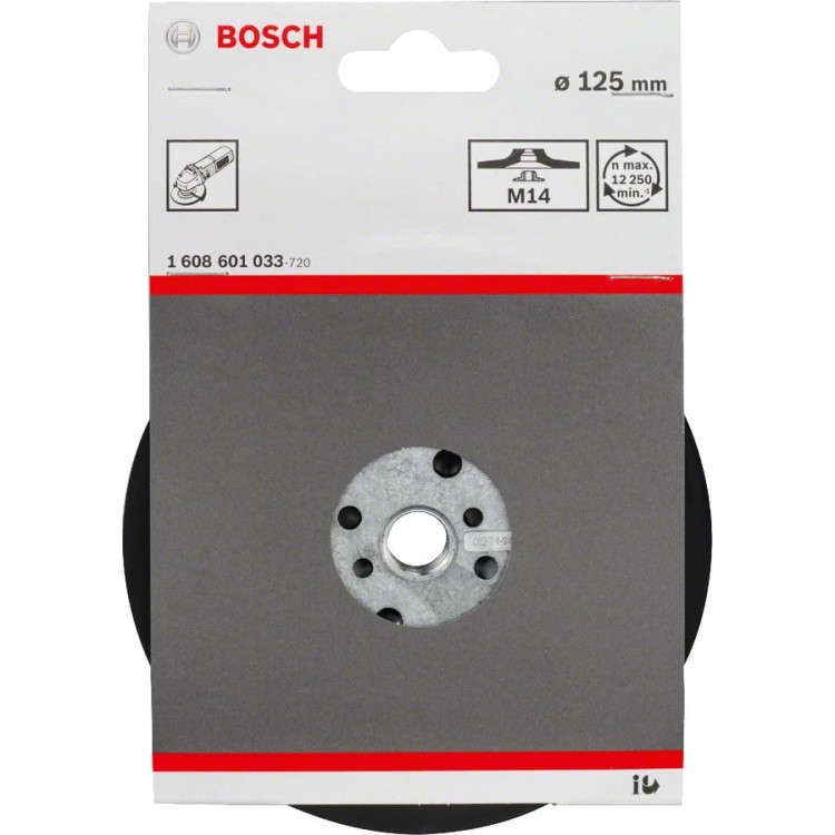 Bosch 1608601033 Miękki talerz oporowy 125mm M14 do szlifowania drobnoziarnistego