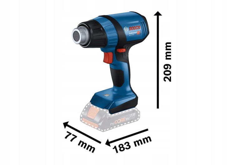 Bosch Opalarka akumulatorowa GHG 18V-50