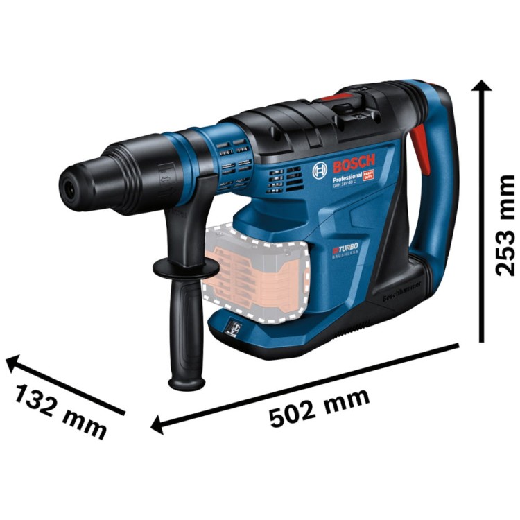 BOSCH GBH 18V-40 C Młot udarowo-obrotowy SDS max 18V