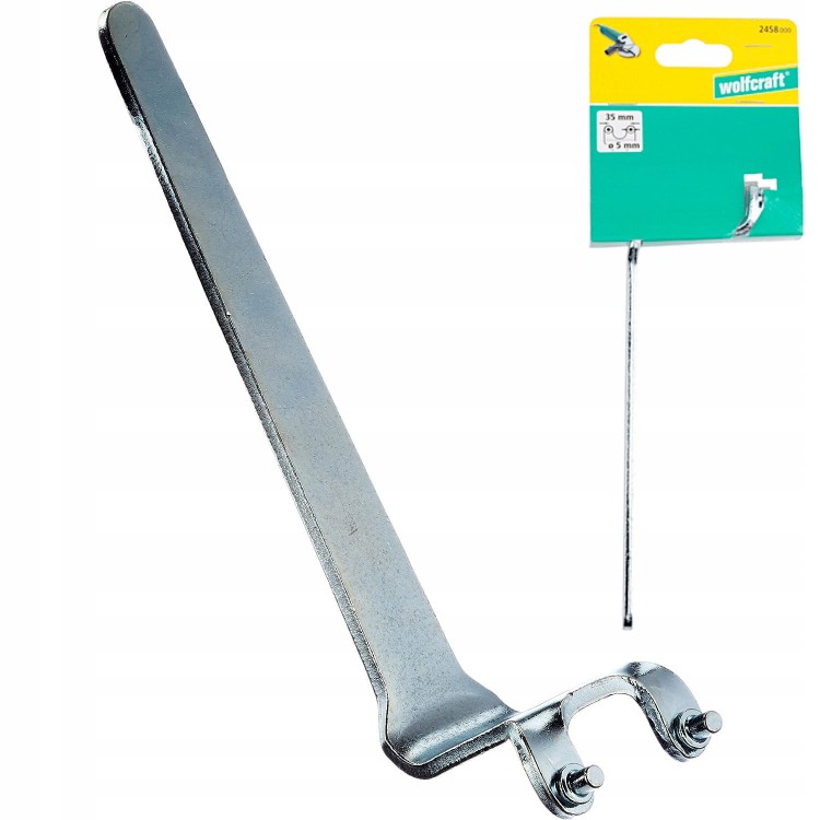 WOLFCRAFT 2458000 Klucz kołnierzowy wygięty do szlifierek kątowych