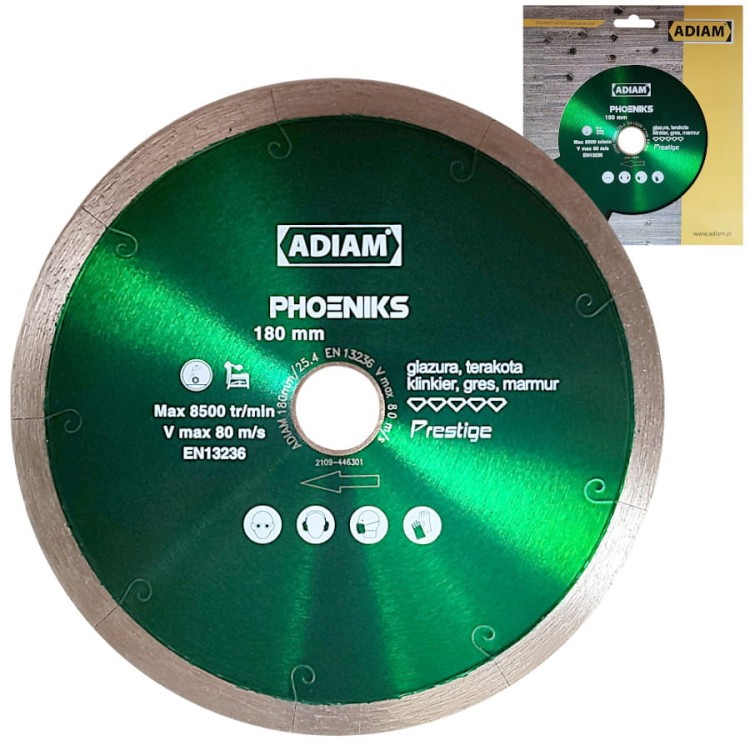 ADIAM Tarcza diamentowa PHOENIX 180mm