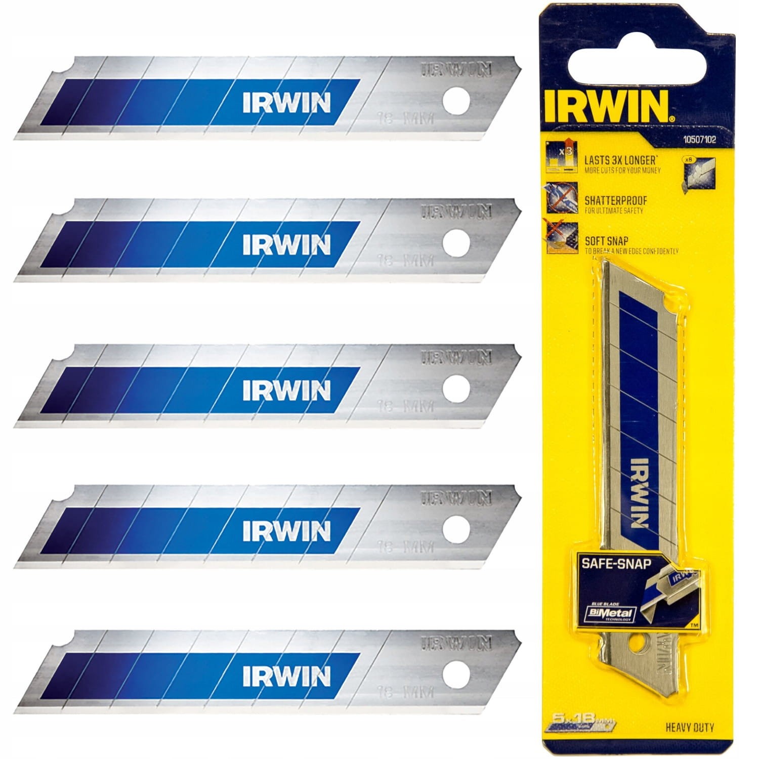 IRWIN 10507102 Ostrze łamane Bi-Metal segmentowe 18mm 5szt.