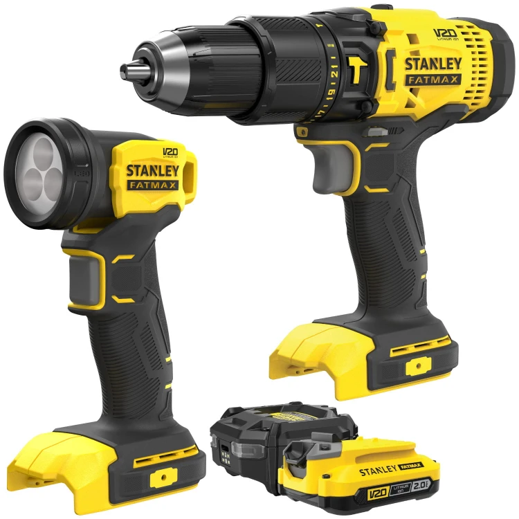 STANLEY SFMCK210D1 Wiertarko-wkrętarka SFMCD711 + Latarka SFMCL020 + Akumulator 2.0Ah