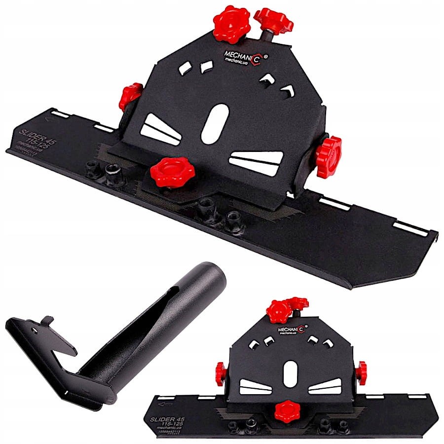 MECHANIC SLIDER 45 przystawka do cięcia pod kątem 45st. + MECHANIC Przystawka do odsysania do SLIDER 45