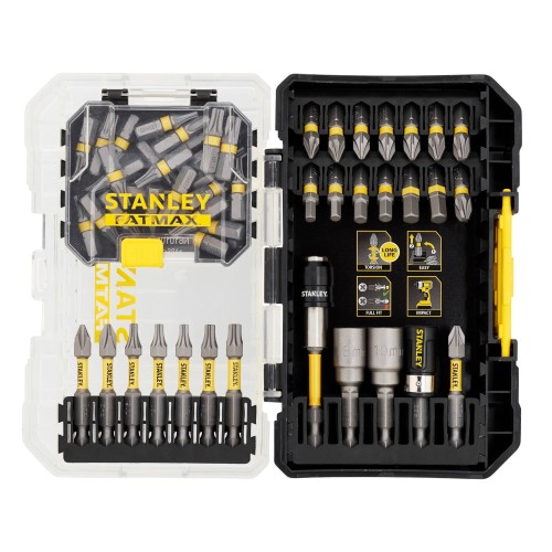 STANLEY STA88559 Zestaw bitów końcówek udarowych wkrętarskich 1/4" 55el