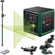 BOSCH Laser krzyżowy zielony Quigo Green + Tyczka 3,2m