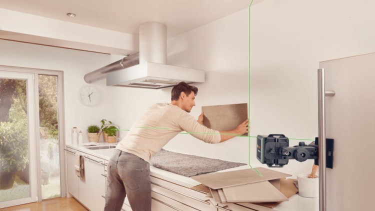 Zastosowanie lasera krzyżowego Bosch 0603663C02