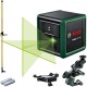 BOSCH Laser krzyżowy zielony Quigo Green + Tyczka 3,6m