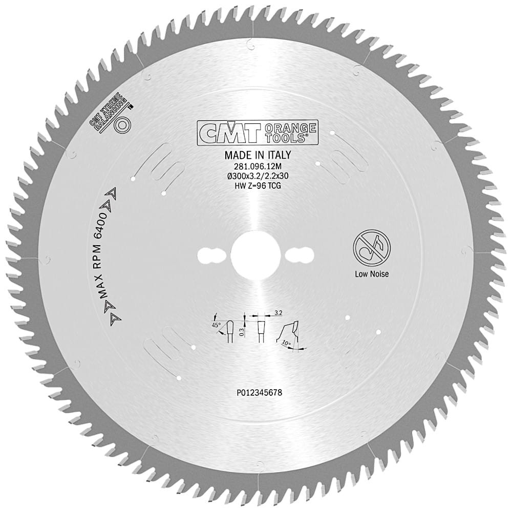 CMT 281.096.12M Tarcza do laminatów 300x30mm HM 96z COMBI3