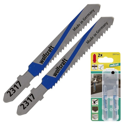 WOLFCRAFT 2317000 Brzeszczoty HSS do wyrzynarki 75mm 2szt. do aluminium