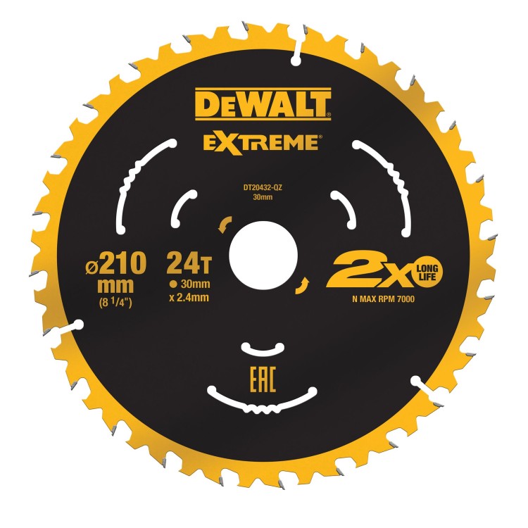 Tarcza do drewna 210mm DeWALT DT20432
