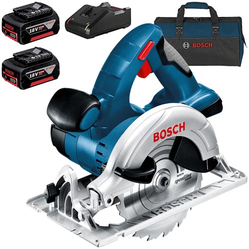 BOSCH GKS 18V-LI Pilarka tarczowa 18V 165mm + 2x Akumulator 4.0Ah + Torba