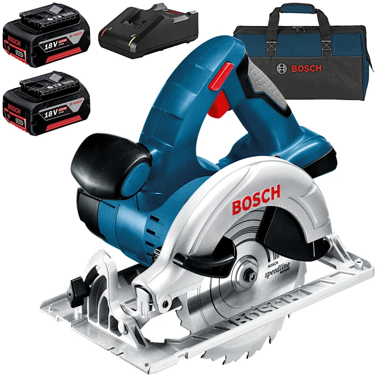 BOSCH GKS 18V-LI Pilarka tarczowa 18V 165mm + 2x Akumulator 4.0Ah + Torba