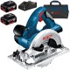 BOSCH GKS 18V-LI Pilarka tarczowa 18V 165mm + 2x Akumulator 4.0Ah + Torba