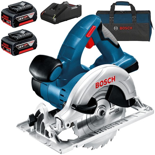 BOSCH GKS 18V-LI Pilarka tarczowa 18V 165mm + 2x Akumulator 5.0Ah + Torba