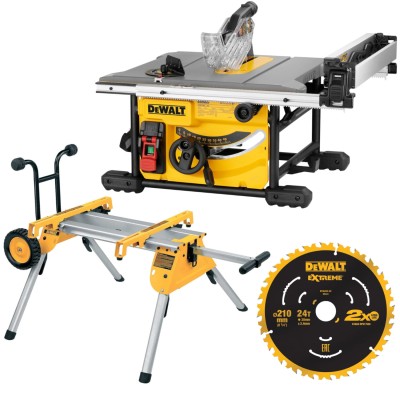 DEWALT DWE7485 Piła pilarka stołowa 1850W 210mm + Stół roboczy do pilarek DEWALT DE7400