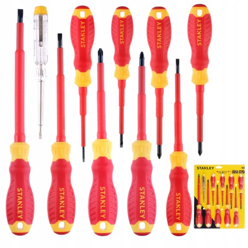 Zestaw wkrętaków VDE 10szt Stanley