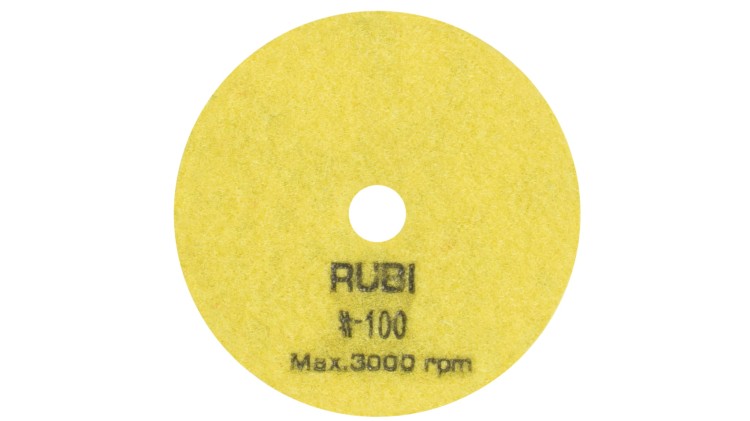 RUBI 62971 tarcza diamentowa do polerowania na sucho 100 mm gradacja 100