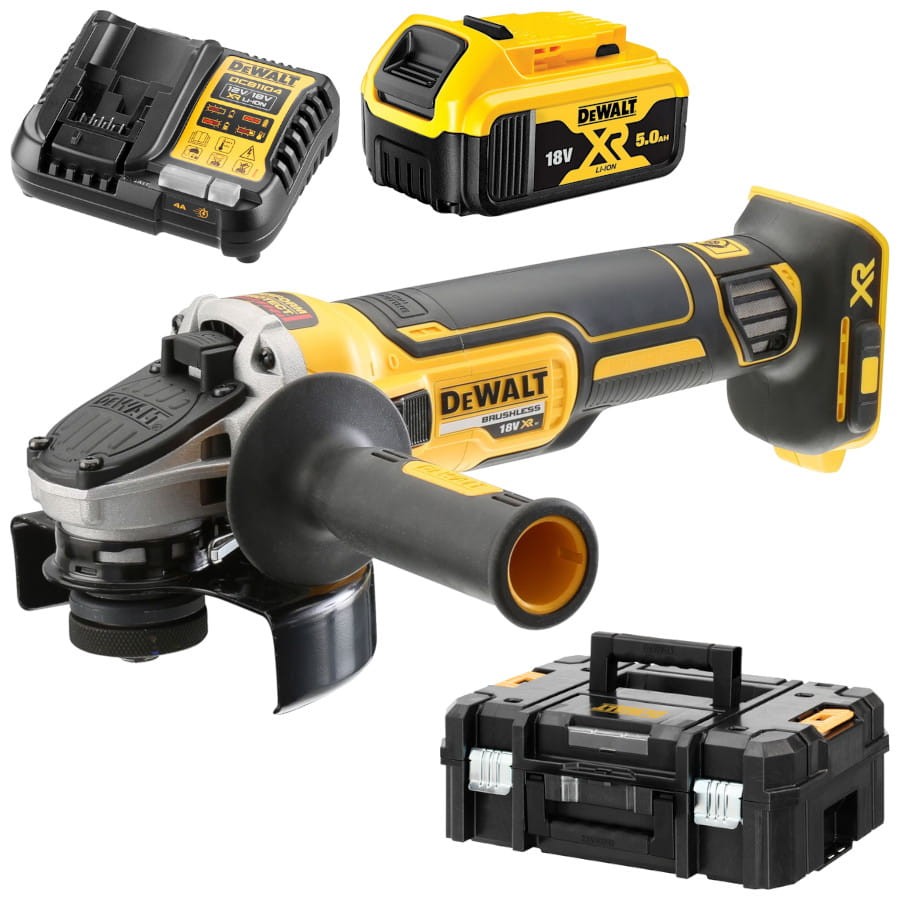 DEWALT DCG405P1 Szlifierka kątowa 18V 125mm 5.0Ah TSTAK