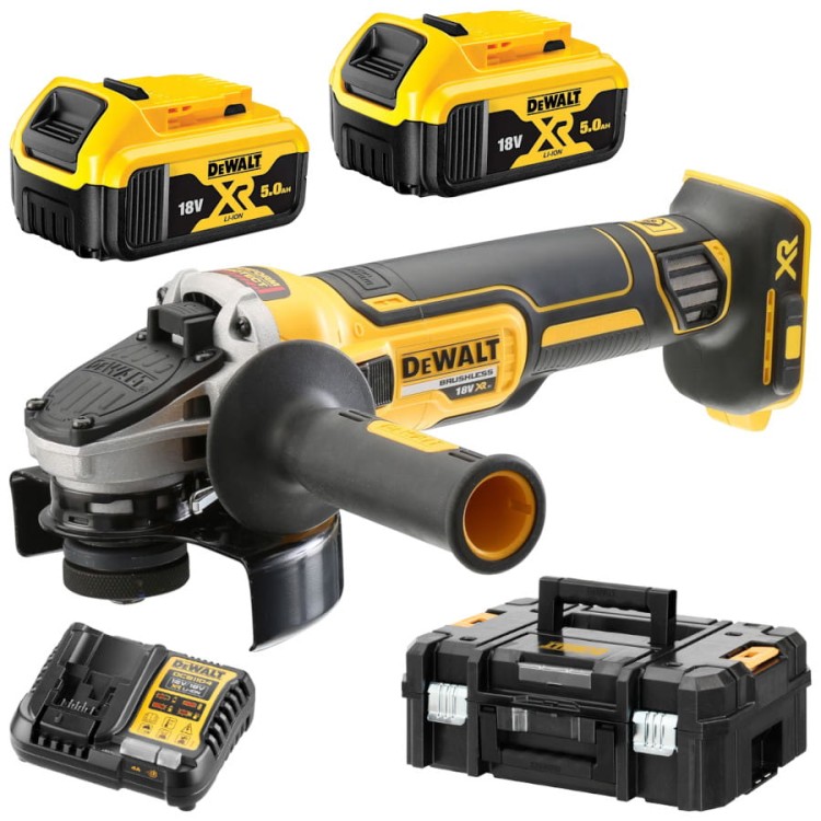 DEWALT DCG405P2 Szlifierka kątowa 18V 125mm 2x 5.0Ah TSTAK