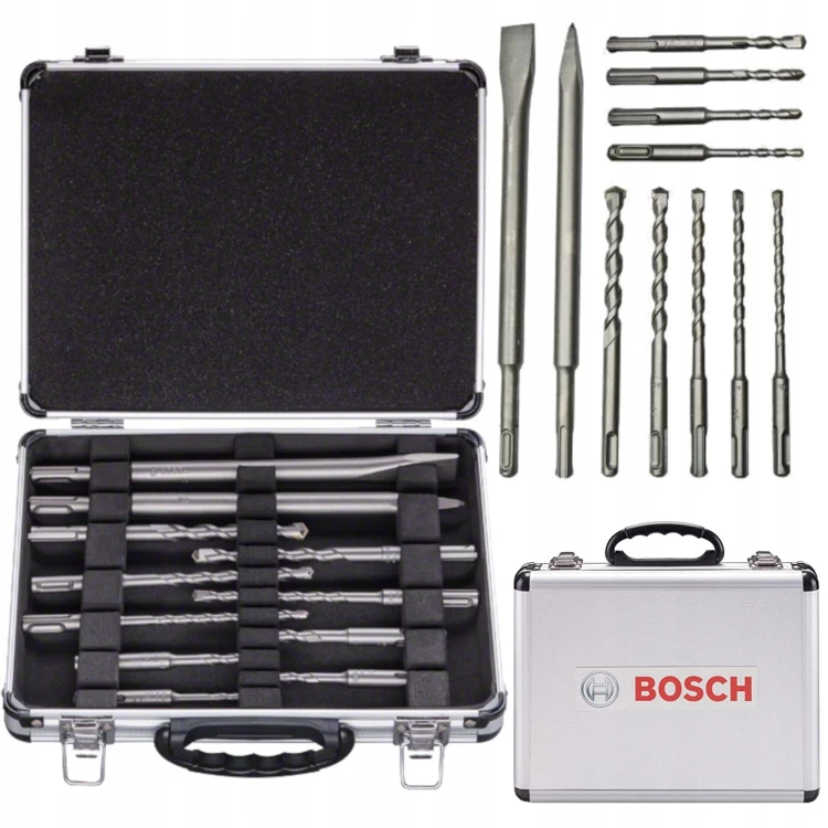 Zestaw wierteł i dłut do betonu w walizce SDS Plus - 11 szt. BOSCH
