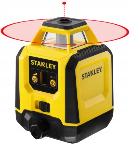 STANLEY Laser rotacyjny czerwony STHT77616 + Statyw GT-165 + Łata GT-350