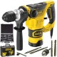 STANLEY FME1250K Młotowiertarka SDS-PLUS 1250W w walizce + Zestaw wierteł i dłut do betonu w walizce SDS Plus - 11 szt. BOSCH