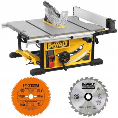 DeWalt Piła pilarka stołowa DWE7492 250mm 2000W + Tarcza 250x30mm 80z