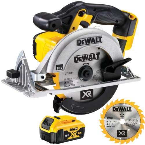 DEWALT DCS391N Pilarka piła tarczowa 165mm 18V 760W akumulatorowa "body" tarcza + aku 5Ah