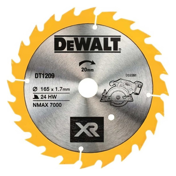 Tarcza pilarska 165x20mm DeWALT DT1209