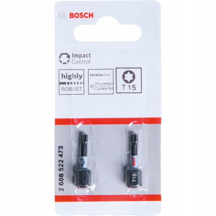 Bity udarowe 25mm T15 Impact Control