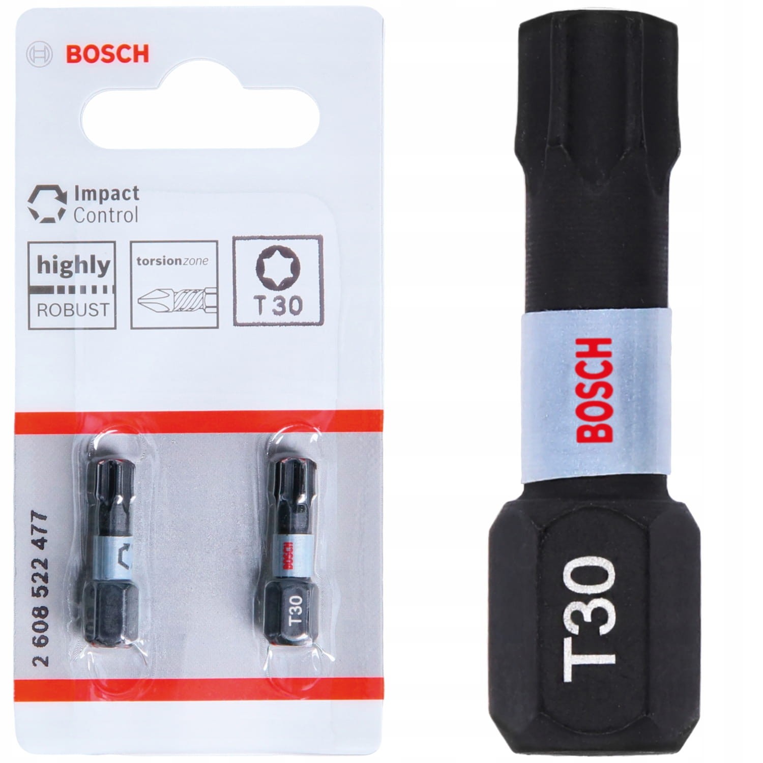 Bity udarowe 25mm T30 Impact Control - 2 szt. BOSCH