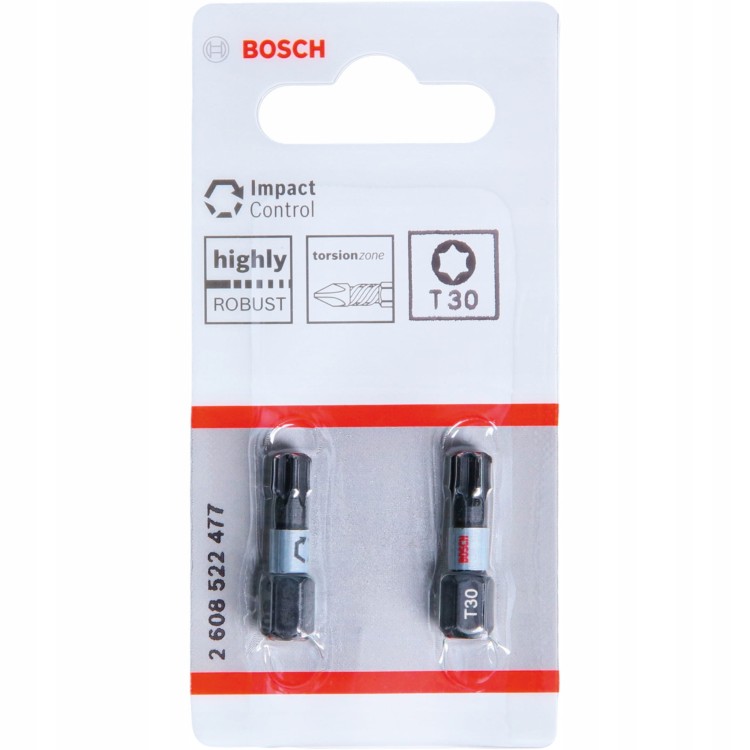 Bity udarowe 25mm T30 Impact Control BOSCH