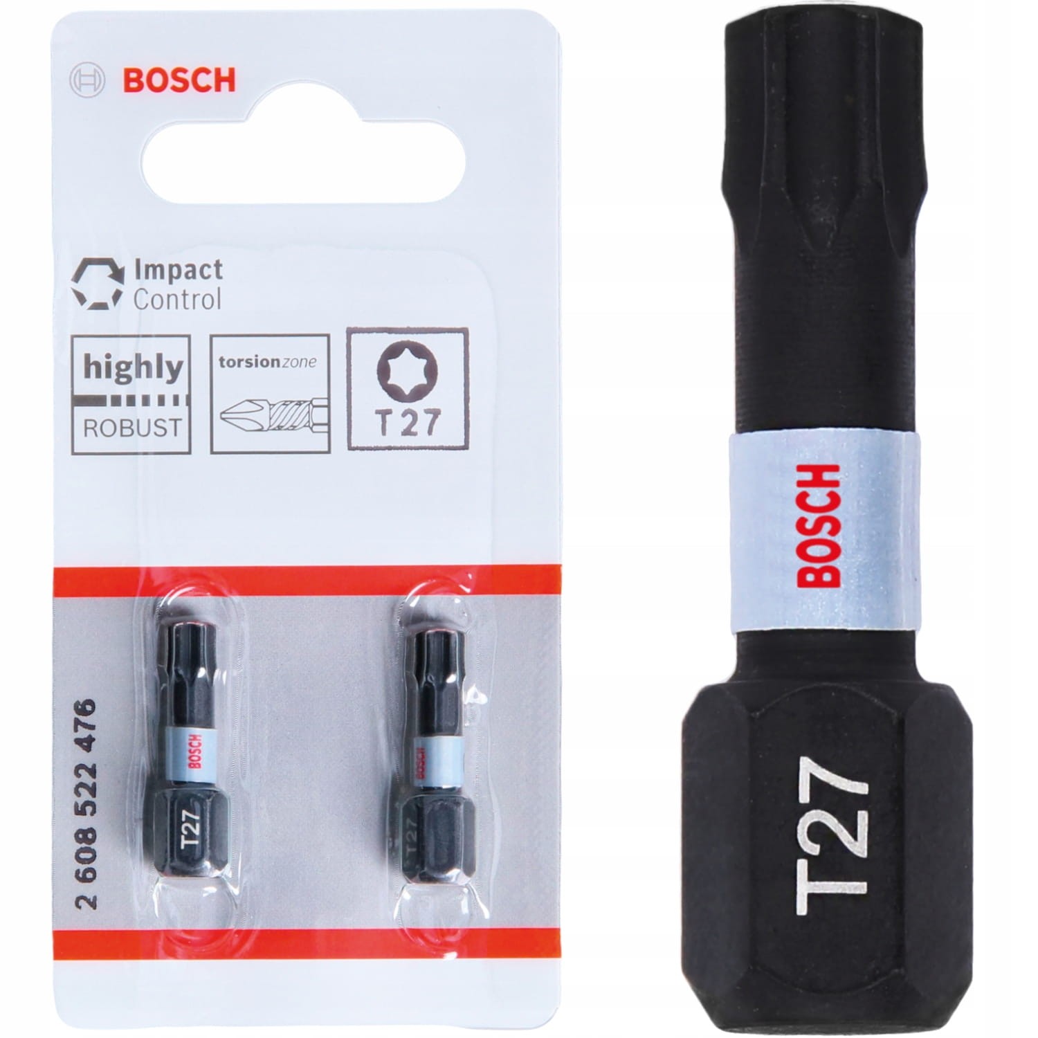 Bity udarowe 25mm T27 Impact Control - 2 szt. BOSCH